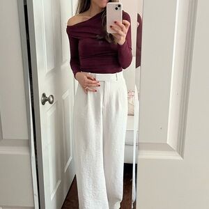 Abercrombie and fitch Burgundy Long Sleeve Top